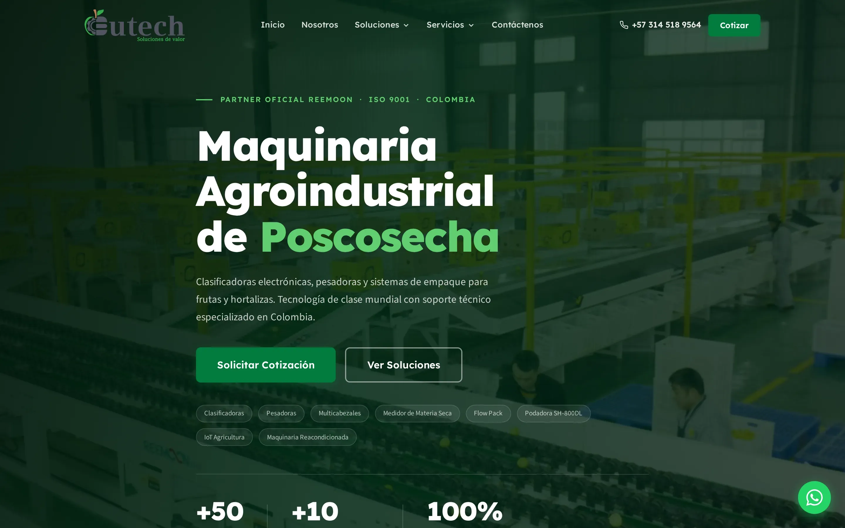 eutech.com.co — Corporate site with SEO structure work